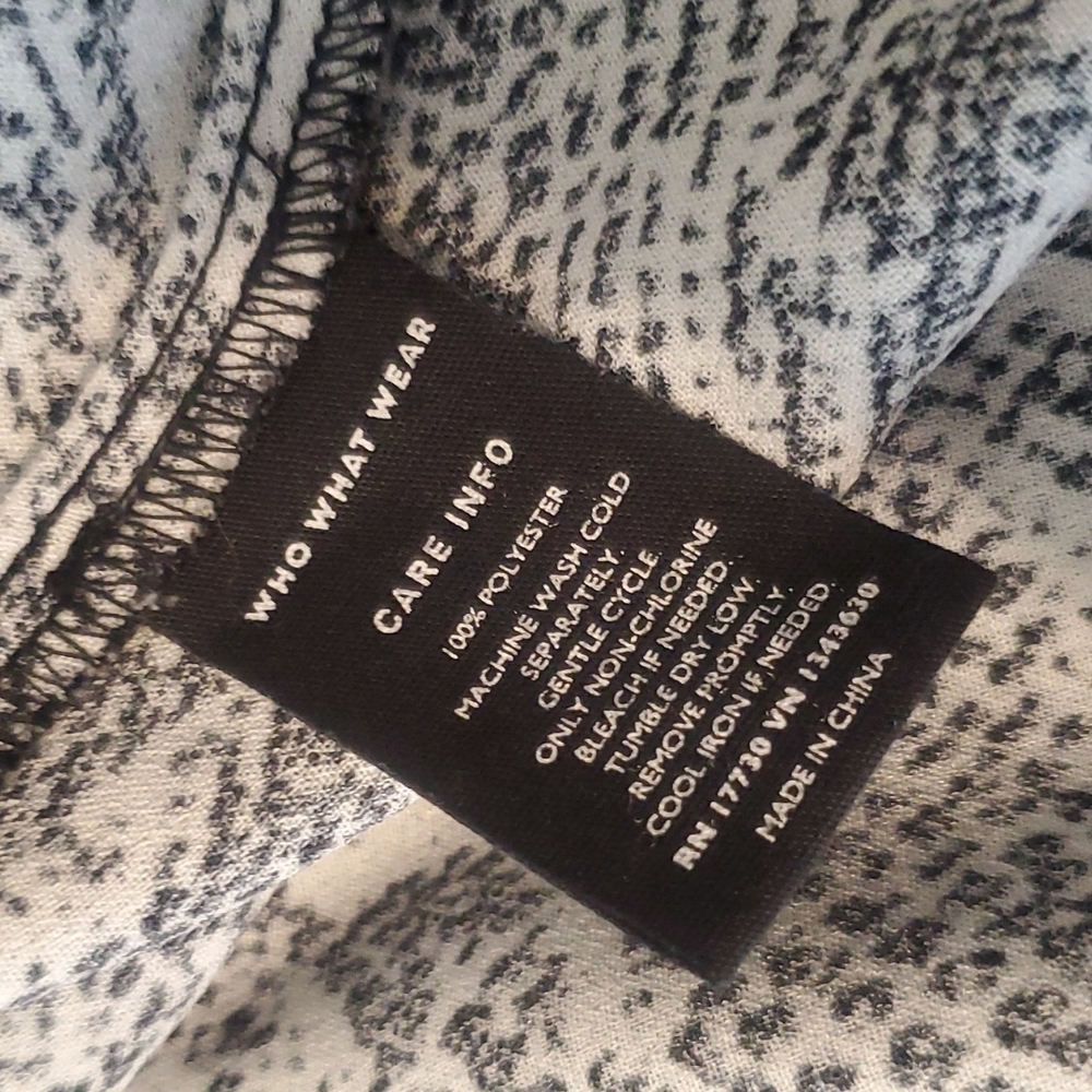 Who what wear snake skin print dress size large - Picture 6 of 9